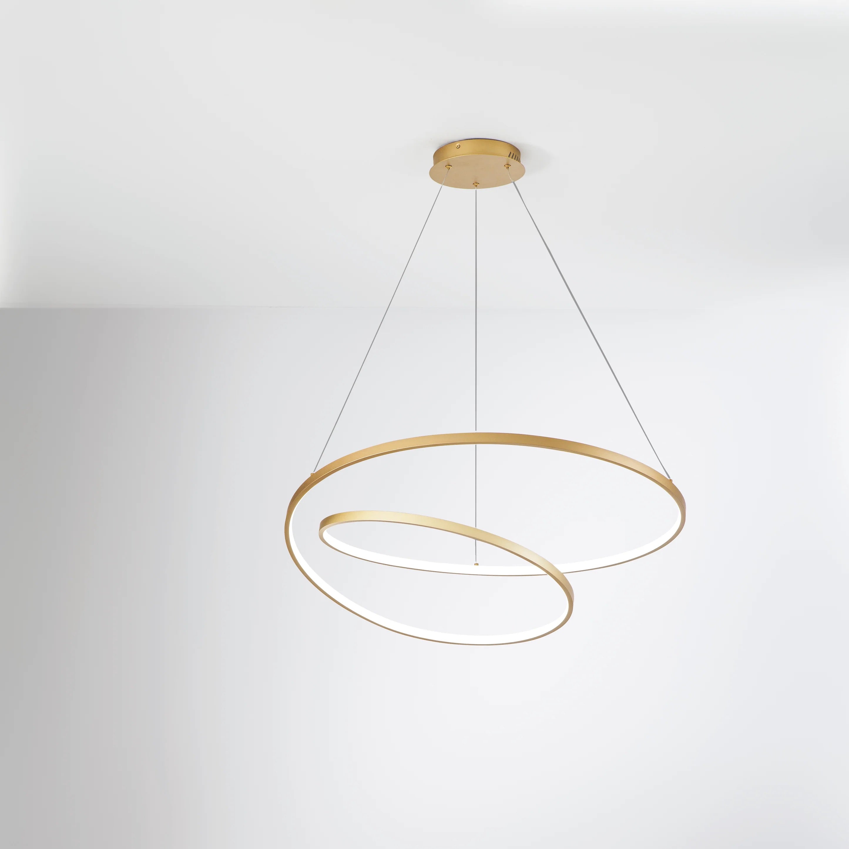 SOSPENSIONE LED LIEVE ORO 60W 8000LM CCT 80X11,2X150CM